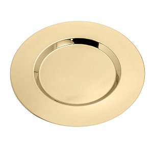 SOUSPLAT EM PVD DOURADO VIROLA 33CM