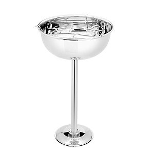 CHAMPANHEIRA DE PRATA C/BASE E GRADE MODENA 74cm