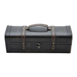 CAIXA VINHO/WHISKY MADEIRA DECORATIVA 36x13x12cm