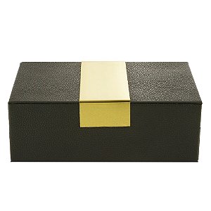 CAIXA DECORATIVA VERDE 23x15x8cm