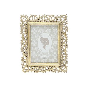 PORTA-RETRATO RESINA DOURADO 13x18cm