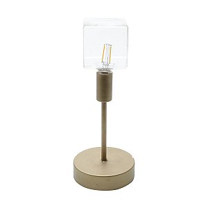 LUMINÁRIA METAL OURO VELHO 13x32cm