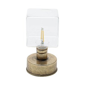 LUMINÁRIA METAL OURO VELHO 9x16cm