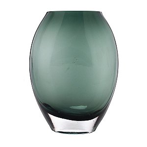 VASO VIDRO VERDE 9x7x19cm