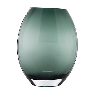 VASO VIDRO VERDE 10x8x24cm