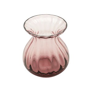 VASO VIDRO ROSE 14x9x18cm