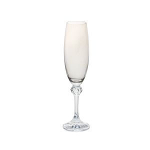 CJ 6 TAÇAS CRISTAL ECOLÓGICO P/CHAMPAGNE ELISA FUMÊ 220ml