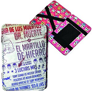 CARTEIRA PU MAGIC WALLET MUCHA LUCHA COLORIDO 7,3 X 11 X 1,2