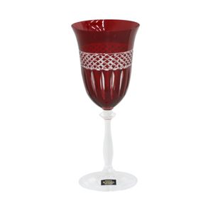 CJ 6 TAÇAS CRISTAL ECOLÓGICO P/VINHO ANGELA RUBY 350ml
