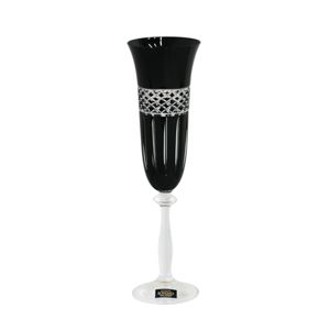 CJ 6 TAÇAS CRISTAL ECOLÓGICO P/CHAMPANHE ANGELA BLACK 190ml