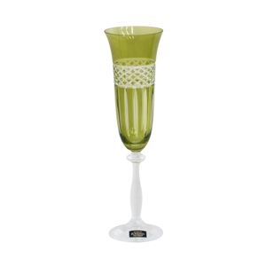 CJ 6 TAÇAS CRISTAL ECOLÓGICO CHAMPANHE ANGELA SAPHIRE 190ml