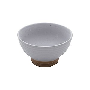 CJ 2 BOWLS CERÂMICA ROMANCE CINZA 8x13cm 500ml