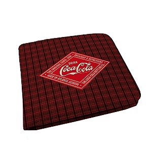 CARTEIRA PU COCA-COLA DEL E REFRESH XADREZ  9 X 12 CM