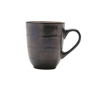 CANECA CERÂMICA RUSTIC MARROM/ROSA 10x8cm 355ml