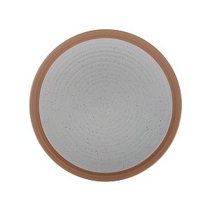 CJ 2 PRATOS CERÂMICA P/SOBREMESA ROMANCE VERDE 21cm