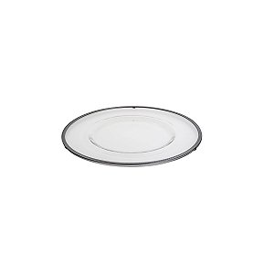 SOUSPLAT DE VIDRO C/CORDÃO PARIS BLACK 35cm