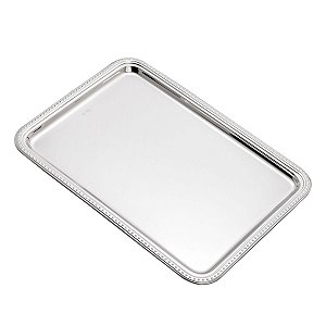 BANDEJA DE PRATA PÉROLA 22X18CM