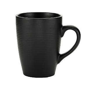 CANECA PORCELANA PRETO