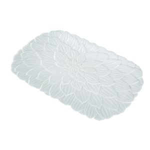 TRAVESSA PORCELANA DAISY BRANCO 36x23x3cm