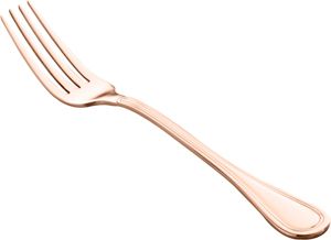 CJ 12 GARFOS DE AÇO INOX P/SOBREMESA PVD ROSÉ GOLD AVALON