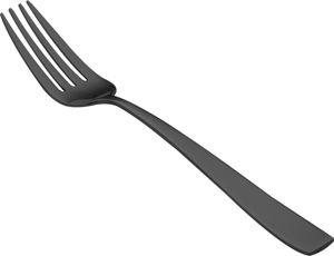 CJ 12 GARFOS DE AÇO INOX P/SOBREMESA PVD BLACK PISA