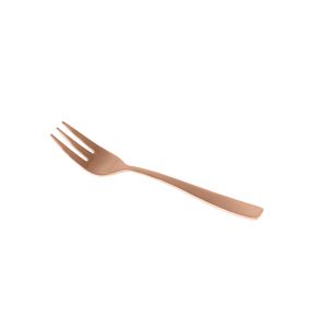 CJ 12 GARFOS DE AÇO INOX P/BOLO PVD ROSÉ GOLD PISA
