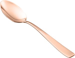 CJ 12 COLHERES DE AÇO INOX P/CHÁ PVD ROSÉ GOLD PISA