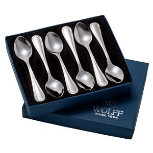 JG 6PC COLHER P/CAFÉ DE PRATA CROISÉ