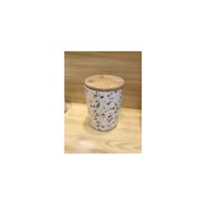POTICHE DECORATIVO PORCELANA BRANCO 10x14cm