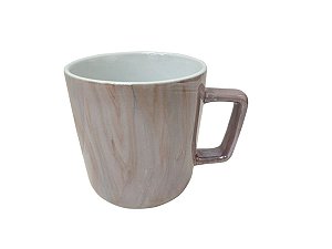 CANECA DE CERÂMICA PEROLADA ROSA 280ml