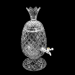 DISPENSER DE CRISTAL ECOLÓGICO ABACAXI TRANSPARENTE 3L