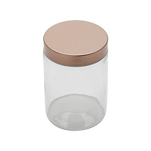 PORTA MANTIMENTO DE VIDRO C/TAMPA DE COBRE 1,2l
