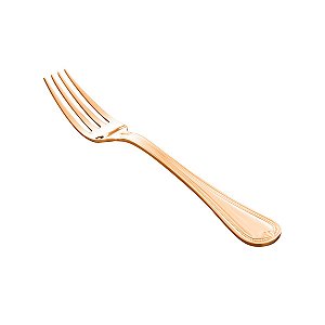 CJ 12 GARFOS DE AÇO INOX P/MESA PVD ROSE GOLD