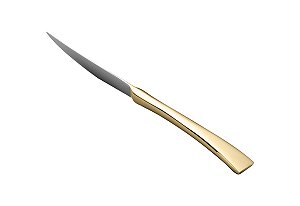 FACA DE MESA AÇO INOX DOURADA BERNA