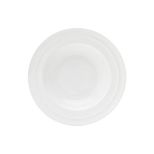 JG 6 PRATOS FUNDO DE PORCELANA BONE CHINA BAMBOO 23CM