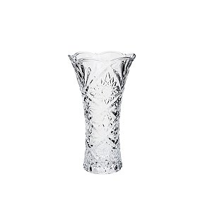 VASO DE VIDRO PETALS TRANSPARENTE 13X8X23,5cm