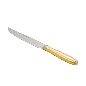 FACA DE AÇO INOX P/ASSADO  PVD DOURADO CROISÉ