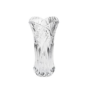 VASO DE VIDRO PETALS TRANSPARENTE 13,5X8X24,5cm