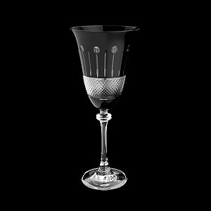 CJ 6 TAÇAS P/CHAMPAGNE CRISTAL ECOLÓG BLACK ALEXANDRA 350 ML