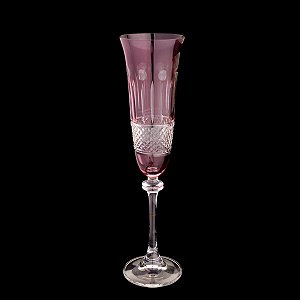 CJ 6 TAÇAS CHAMPAGNE CRISTAL ECOLÓG AMETHIST ALEXANDRA 190ML