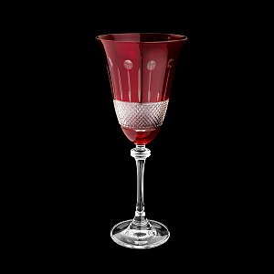 CJ 6 TAÇAS P/CHAMPAGNE CRISTAL ECOLÓG RUBY ALEXANDRA 350 ML
