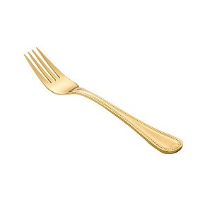 (DZ) GARFO P/PEIXE PVD DOURADO GENEVE