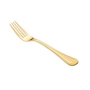 (DZ) GARFO P/MESA PVD DOURADO GENEVE