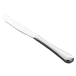 (UN) FACA P/ASSADO DE AÇO INOX HEXAGONAL