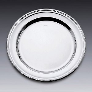 PRATO DE PRATA PÉROLA 40CM