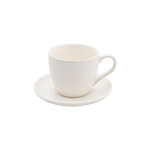 CJ 6 XÍCARAS DE CHÁ DE PORCELANA C/PÍRES LUIZA 180ML