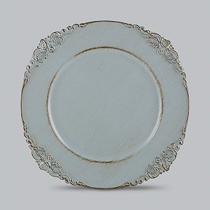 CJ 6 SOUSPLAT DE PLÁSTICO AZUL PROVENÇAL 35CM