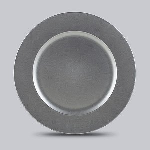 CJ 6 SOUSPLATS DE PLÁSTICO SILVER 33CM