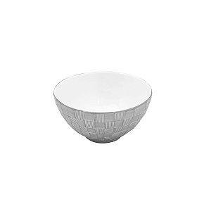 CJ 4 BOWL DE PORCELANA VERA SILVER 10X5cm
