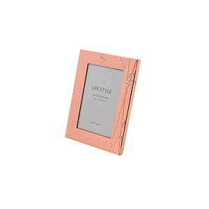 PORTA RETRATO DE AÇO ROSE GOLD 10X15